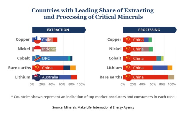 Rare earth processing and extraction