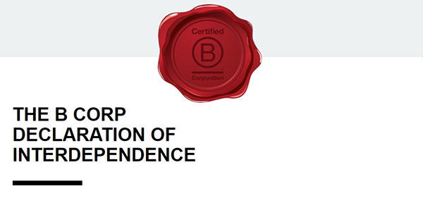 B Corp Declaration of Interdependence